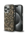 Etui Karl Lagerfeld IML Leopard Pattern MagSafe do Apple iPhone 16 Pro brązowy