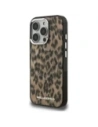 Etui Karl Lagerfeld IML Leopard Pattern MagSafe do Apple iPhone 16 Pro brązowy