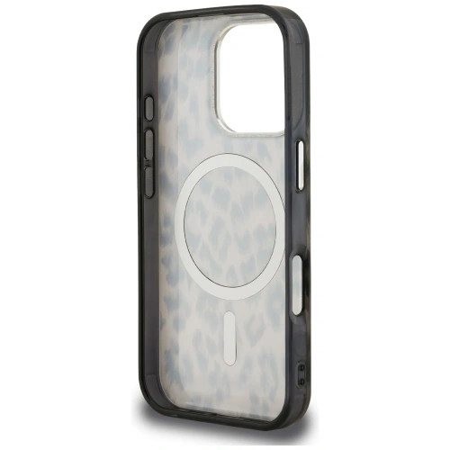 Etui Karl Lagerfeld IML Leopard Pattern MagSafe do Apple iPhone 16 Pro brązowy