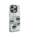 Etui Karl Lagerfeld IML Multi K&C Head Pattern do Apple iPhone 16 Pro Max przezroczysty