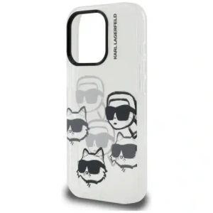 Etui Karl Lagerfeld IML Multi K&C Head Pattern do Apple iPhone 16 Pro Max przezroczysty