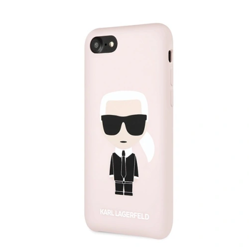 Buy Karl Lagerfeld KLHCI8SLFKPI Apple iPhone SE 2022/SE 2020/8/7 hardcase light pink Silicone Iconic - KLD303PNK - {ean13} - Home Screen Store Europe