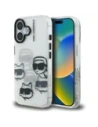 Etui Karl Lagerfeld IML Multi K&C Head Pattern do Apple iPhone 16 przezroczysty