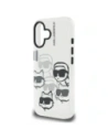 Etui Karl Lagerfeld IML Multi K&C Head Pattern do Apple iPhone 16 przezroczysty