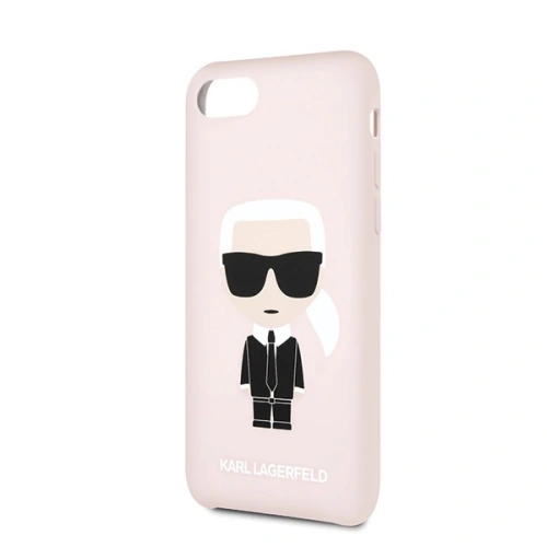 Buy Karl Lagerfeld KLHCI8SLFKPI Apple iPhone SE 2022/SE 2020/8/7 hardcase light pink Silicone Iconic - KLD303PNK - {ean13} - Home Screen Store Europe
