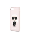 Buy Karl Lagerfeld KLHCI8SLFKPI Apple iPhone SE 2022/SE 2020/8/7 hardcase light pink Silicone Iconic - KLD303PNK - {ean13} - Home Screen Store Europe