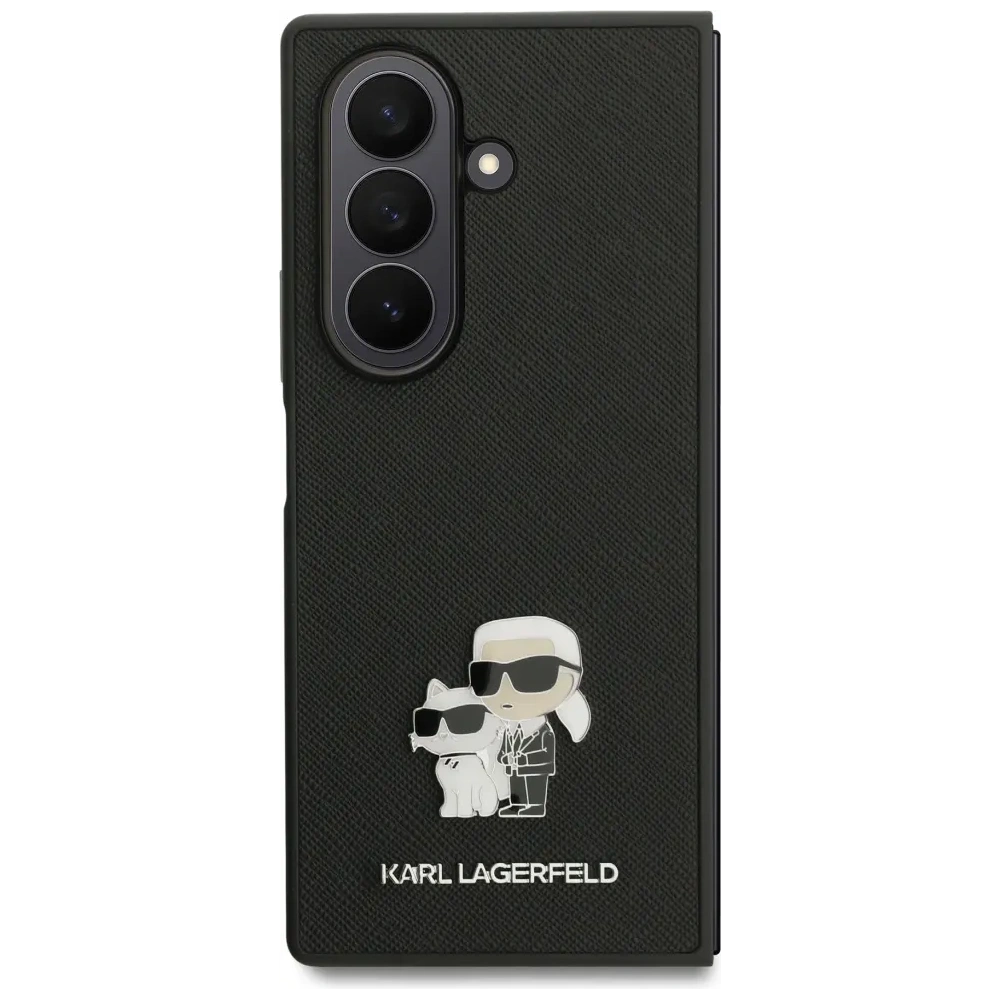 Etui Karl Lagerfeld Saffiano Karl&Choupette Pin do Samsung Galaxy Z Fold7 czarny