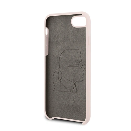 Buy Karl Lagerfeld KLHCI8SLFKPI Apple iPhone SE 2022/SE 2020/8/7 hardcase light pink Silicone Iconic - KLD303PNK - {ean13} - Home Screen Store Europe