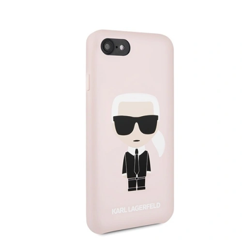 Buy Karl Lagerfeld KLHCI8SLFKPI Apple iPhone SE 2022/SE 2020/8/7 hardcase light pink Silicone Iconic - KLD303PNK - {ean13} - Home Screen Store Europe