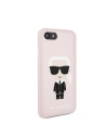 Buy Karl Lagerfeld KLHCI8SLFKPI Apple iPhone SE 2022/SE 2020/8/7 hardcase light pink Silicone Iconic - KLD303PNK - {ean13} - Home Screen Store Europe