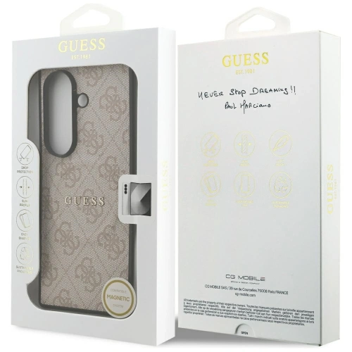 Etui Guess 4G Classic MagSafe do Samsung Galaxy Z Fold7 różowy