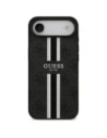 Etui Guess 4G Printed Stripes MagSafe do Apple iPhone 17 Air czarny