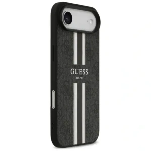 Etui Guess 4G Printed Stripes MagSafe do Apple iPhone 17 Air czarny