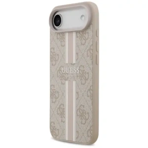 Etui Guess 4G Printed Stripes MagSafe do Apple iPhone 17 Air różowy