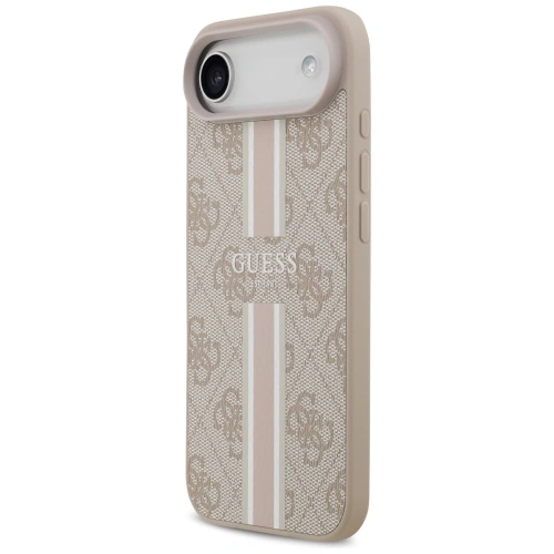Etui Guess 4G Printed Stripes MagSafe do Apple iPhone 17 Air różowy