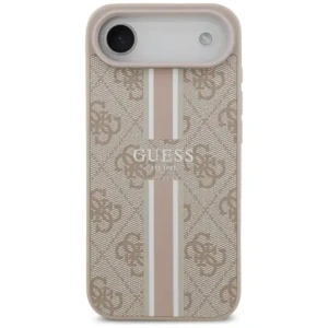 Etui Guess 4G Printed Stripes MagSafe do Apple iPhone 17 Air różowy