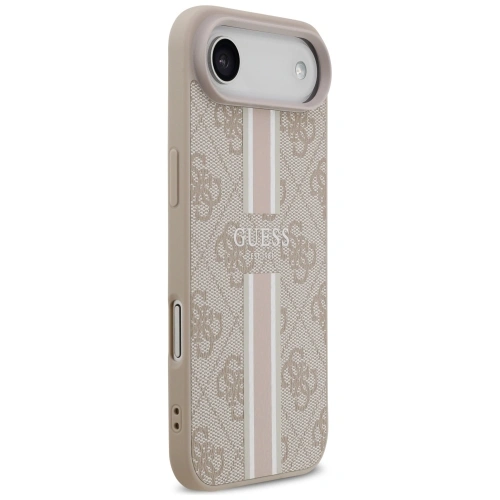 Etui Guess 4G Printed Stripes MagSafe do Apple iPhone 17 Air różowy