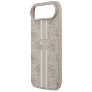Etui Guess 4G Printed Stripes MagSafe do Apple iPhone 17 Air różowy