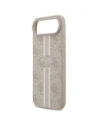 Etui Guess 4G Printed Stripes MagSafe do Apple iPhone 17 Air różowy