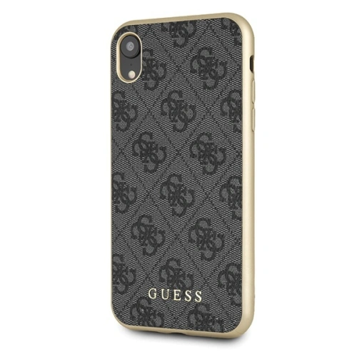 Buy Guess GUHCI61G4GG Apple iPhone XR grey hard case 4G Collection - GUE535GRY - {ean13} - Home Screen Store Europe