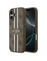 Etui Guess 4G Printed Stripes MagSafe do Apple iPhone 17 brązowy