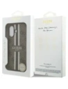 Etui Guess 4G Printed Stripes MagSafe do Apple iPhone 17 brązowy
