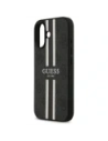 Etui Guess 4G Printed Stripes MagSafe do Apple iPhone 17 czarny