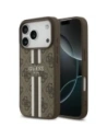 Etui Guess 4G Printed Stripes MagSafe do Apple iPhone 17 Pro brązowy
