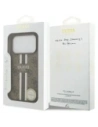 Etui Guess 4G Printed Stripes MagSafe do Apple iPhone 17 Pro brązowy