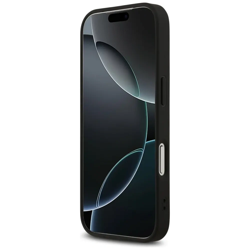 Etui Guess 4G Printed Stripes MagSafe do Apple iPhone 17 Pro czarny