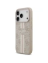 Etui Guess 4G Printed Stripes MagSafe do Apple iPhone 17 Pro różowy