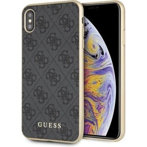 Kup Etui Guess GUHCI65G4GG iPhone XS Max szary/grey hard case 4G Collection - GUE536GRY - {ean13} - Sklep Home Screen