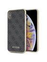 Guess Tasche GUHCI65G4GG iPhone XS Max grau/grau Hartschalenkoffer 4G Collection