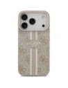 Etui Guess 4G Printed Stripes MagSafe do Apple iPhone 17 Pro różowy