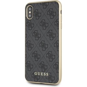 Kup Etui Guess GUHCI65G4GG iPhone XS Max szary/grey hard case 4G Collection - GUE536GRY - {ean13} - Sklep Home Screen