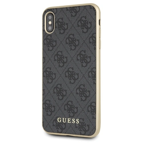 Buy Guess GUHCI65G4GG Apple iPhone XS Max grey hard case 4G Collection - GUE536GRY - {ean13} - Home Screen Store Europe