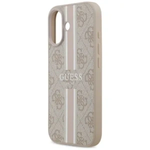 Etui Guess 4G Printed Stripes MagSafe do Apple iPhone 17 różowy