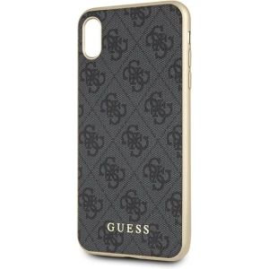 Kup Etui Guess GUHCI65G4GG iPhone XS Max szary/grey hard case 4G Collection - GUE536GRY - {ean13} - Sklep Home Screen