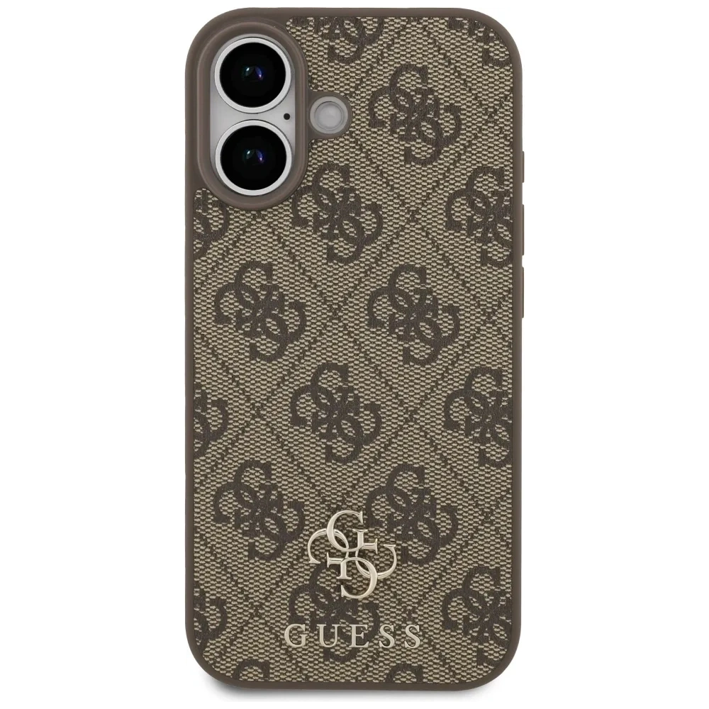 Etui Guess 4G Small Classic Logo MagSafe do Apple iPhone 17 brązowy