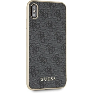 Guess GUHCI65G4GG Apple iPhone XS Max grey hard case 4G Collection