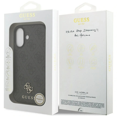 Etui Guess 4G Small Classic Logo MagSafe do Apple iPhone 17 czarny
