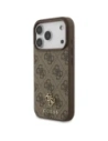 Etui Guess 4G Small Classic Logo MagSafe do Apple iPhone 17 Pro brązowy