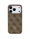 Etui Guess 4G Small Classic Logo MagSafe do Apple iPhone 17 Pro brązowy