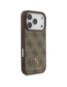 Etui Guess 4G Small Classic Logo MagSafe do Apple iPhone 17 Pro brązowy