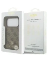 Etui Guess 4G Small Classic Logo MagSafe do Apple iPhone 17 Pro brązowy