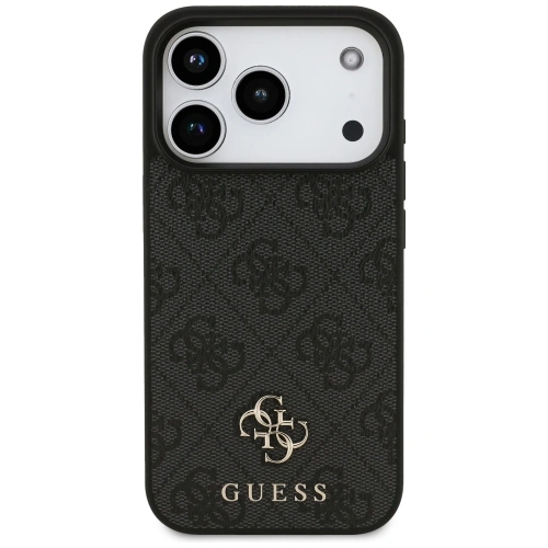 Etui Guess 4G Small Classic Logo MagSafe do Apple iPhone 17 Pro czarny