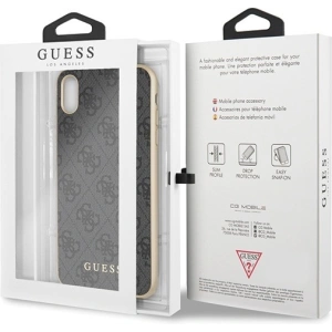 Kup Etui Guess GUHCI65G4GG iPhone XS Max szary/grey hard case 4G Collection - GUE536GRY - {ean13} - Sklep Home Screen
