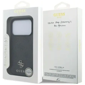 Etui Guess 4G Small Classic Logo MagSafe do Apple iPhone 17 Pro czarny