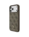 Etui Guess 4G Small Classic Logo MagSafe do Apple iPhone 17 Pro Max brązowy