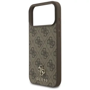 Etui Guess 4G Small Classic Logo MagSafe do Apple iPhone 17 Pro Max brązowy